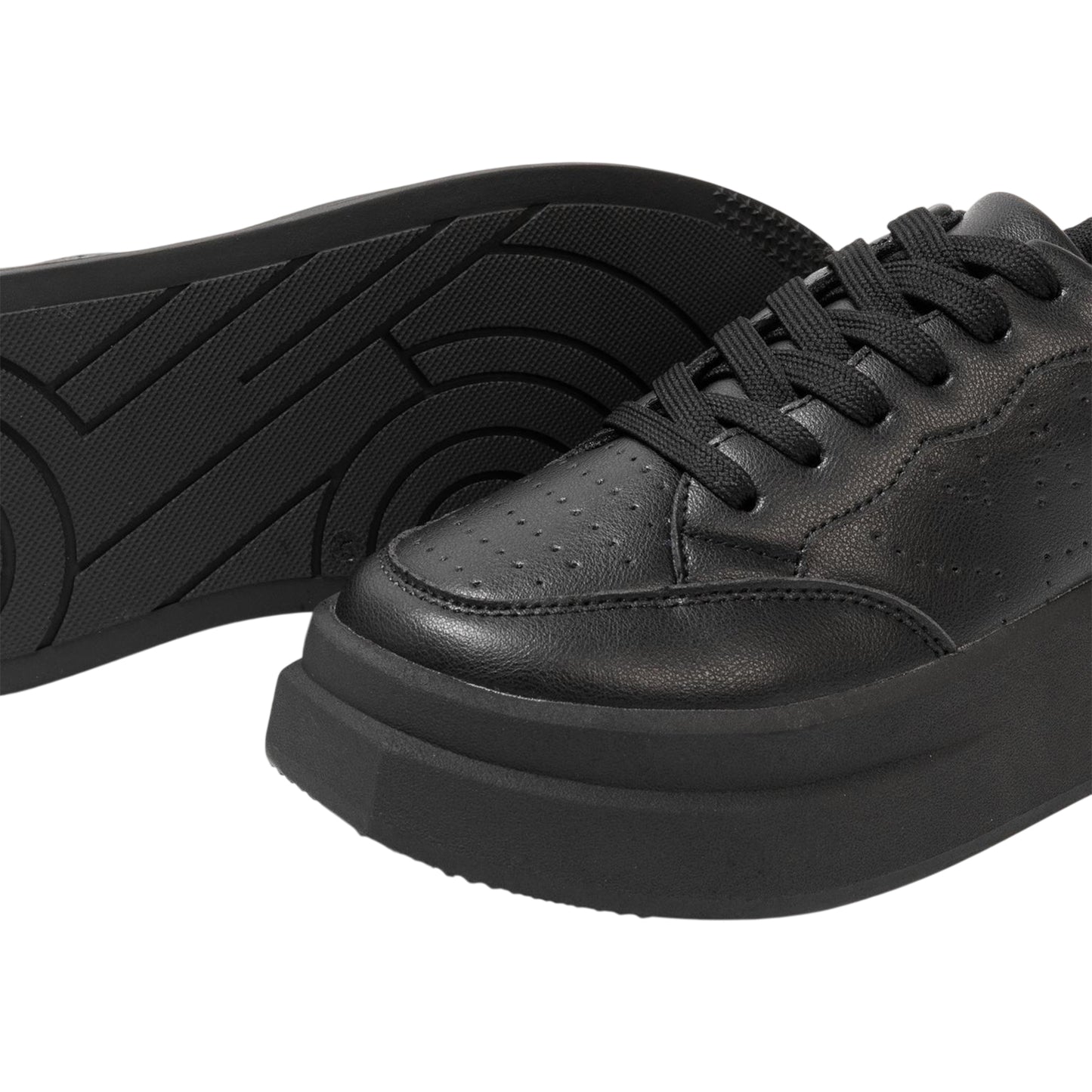 Black - Lifestyle - Kappa Womens-Ladies Ari Casual Platform Trainers