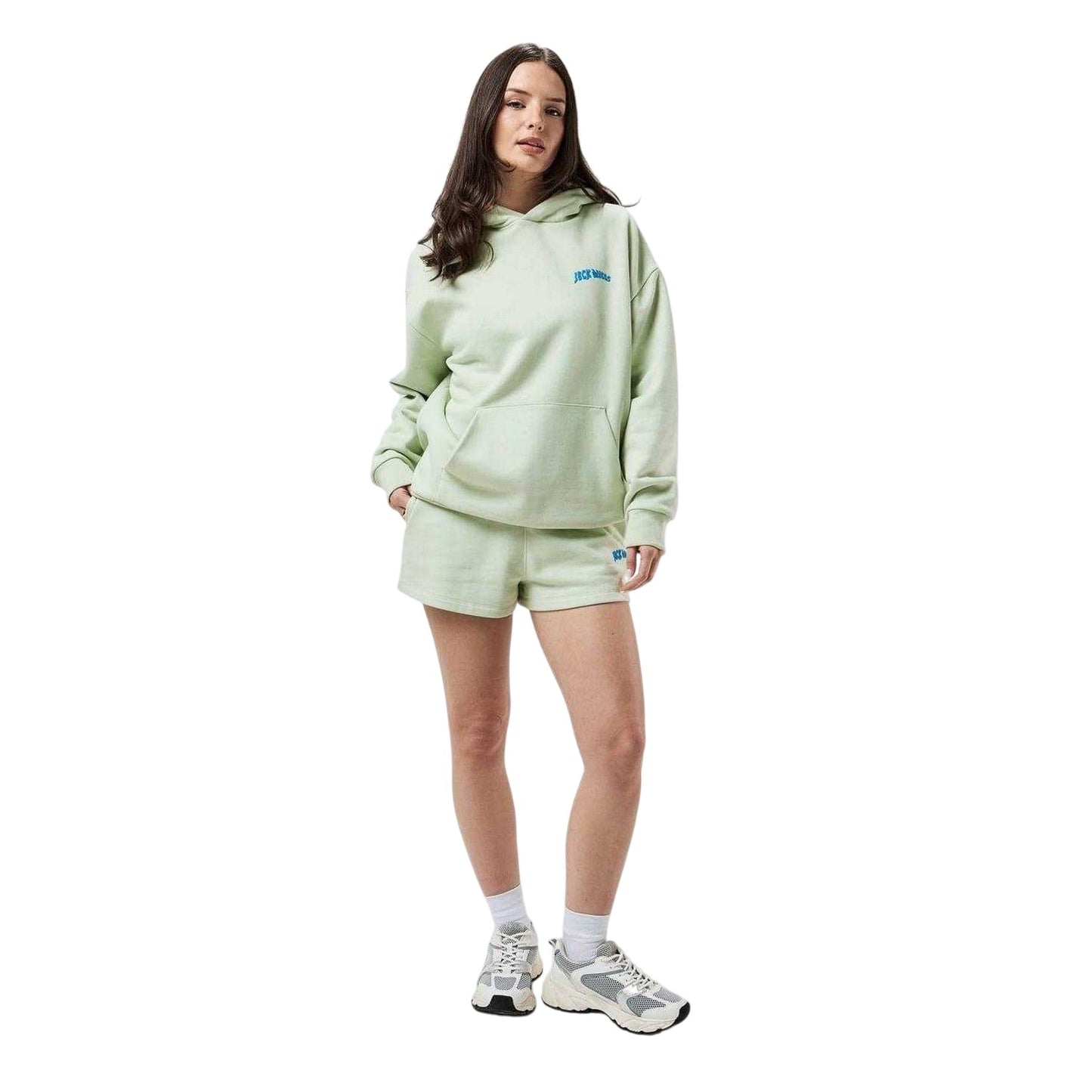 Seaglass - Side - Jack Wills Womens-Ladies Fleece Sweat Shorts