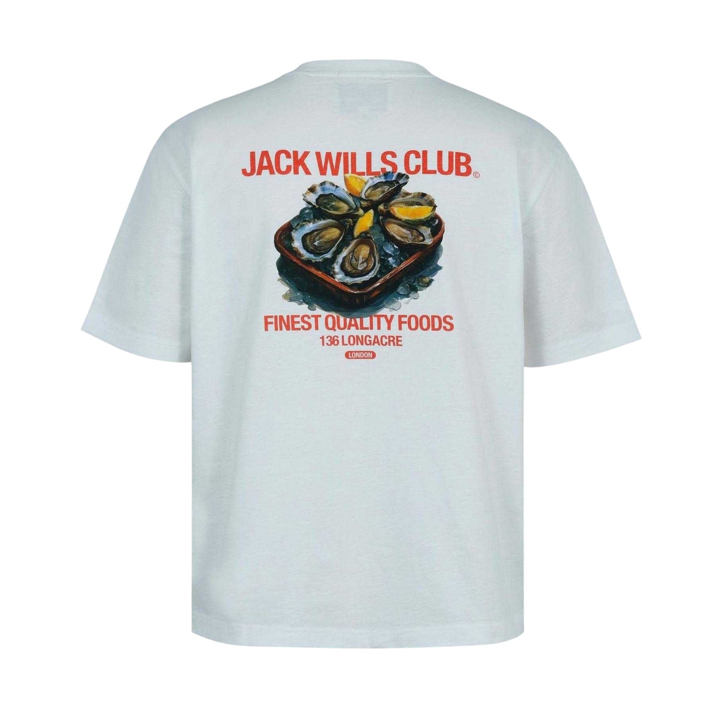Blue - Back - Jack Wills Mens Oyster Oversized T-Shirt