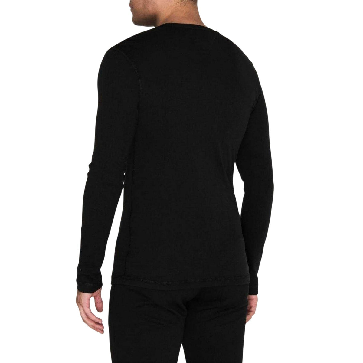 Black - Back - Tommy Jeans Mens Original Long-Sleeved T-Shirt