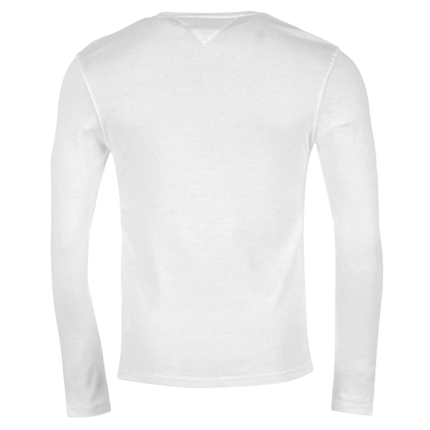 White - Back - Tommy Jeans Mens Original Long-Sleeved T-Shirt