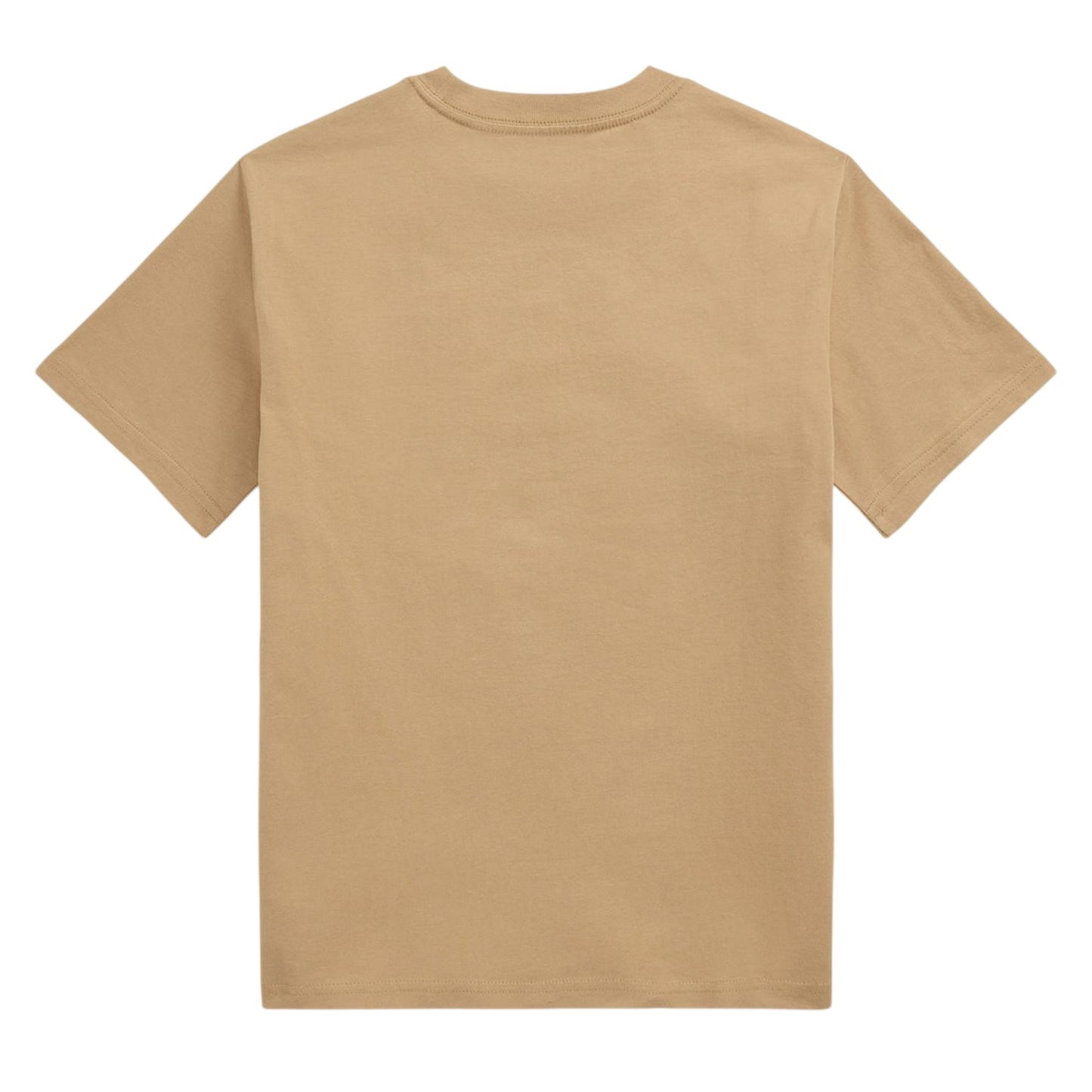 Vintage Khaki - Back - Ralph Lauren Childrens-Kids Embroidered Pocket Regular T-Shirt