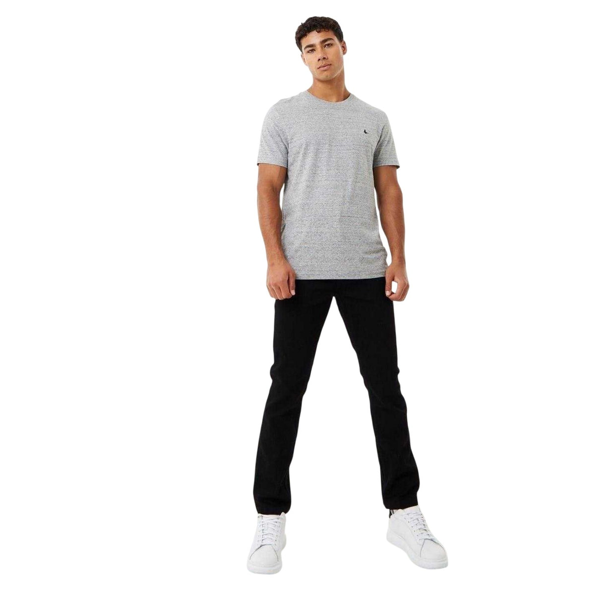 Grey Marl - Side - Jack Wills Mens Sandleford Marl T-Shirt