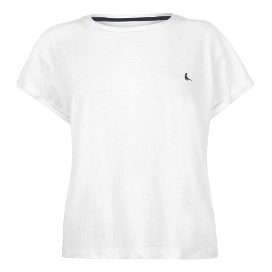 White - Front - Jack Wills Womens-Ladies Endmoor Boyfriend T-Shirt