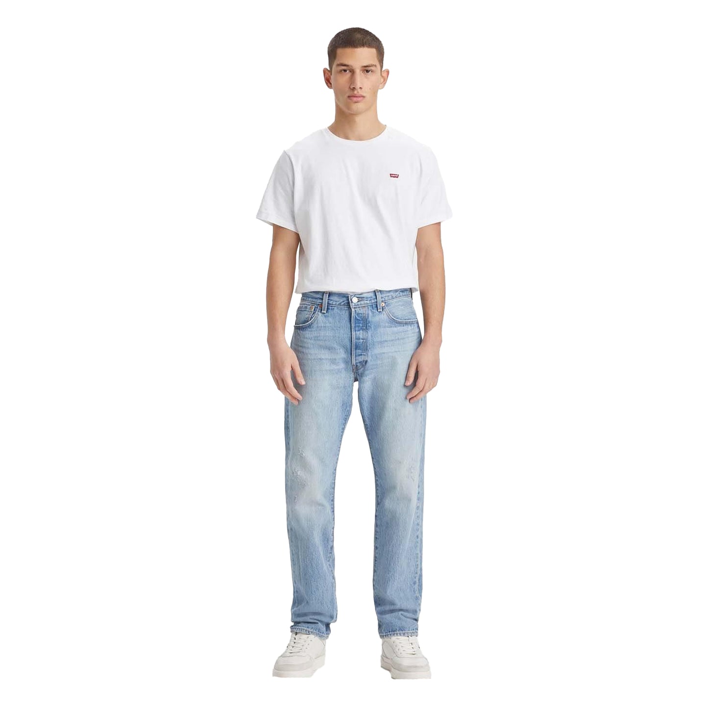 Light Blue - Side - Levis Mens 501 54 Jeans
