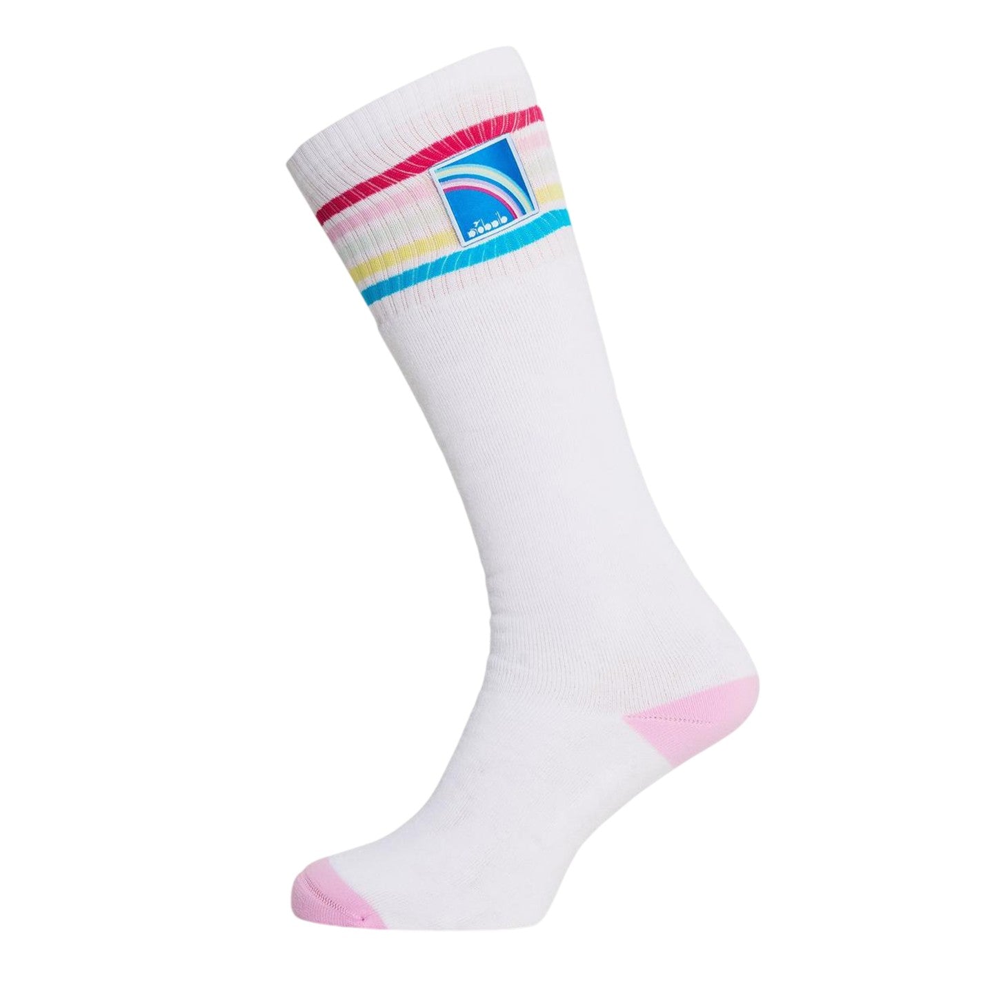 Optical White - Back - Diadora Unisex Adult Unicorn Knitted Crew Socks
