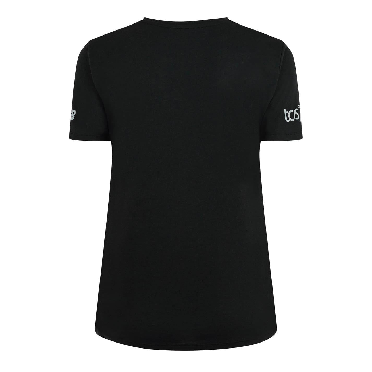 Black-Green - Back - New Balance Womens-Ladies Finisher Graphic Print T-Shirt
