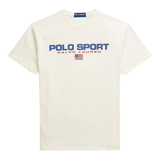 Cream - Front - Ralph Lauren Unisex Adult Cotton T-Shirt