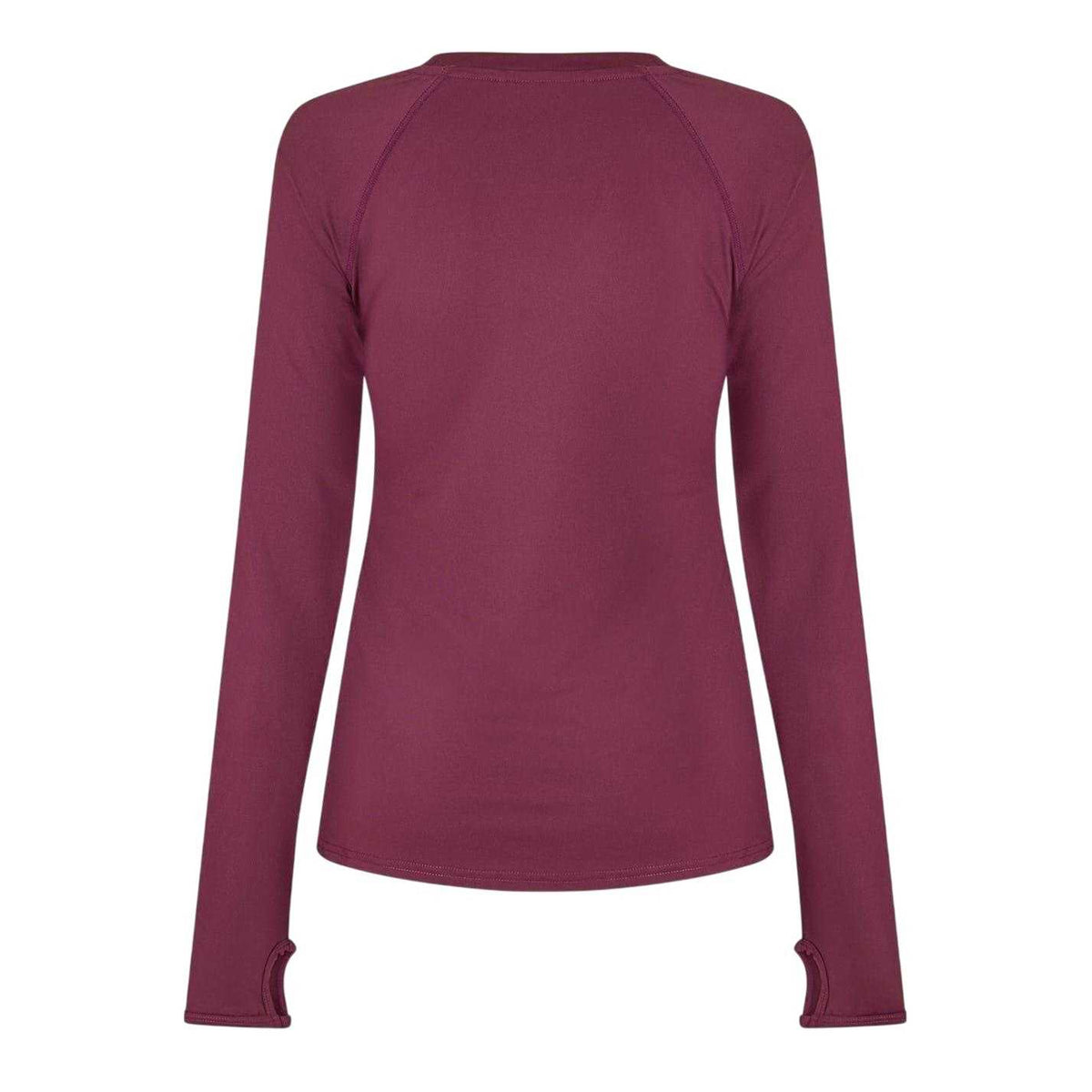Dark Cherry - Back - USA Pro Womens-Ladies Long-Sleeved Top