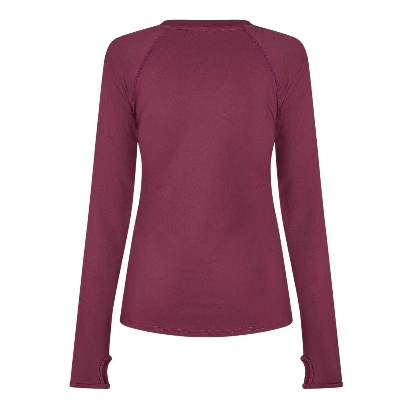Dark Cherry - Back - USA Pro Womens-Ladies Long-Sleeved Top