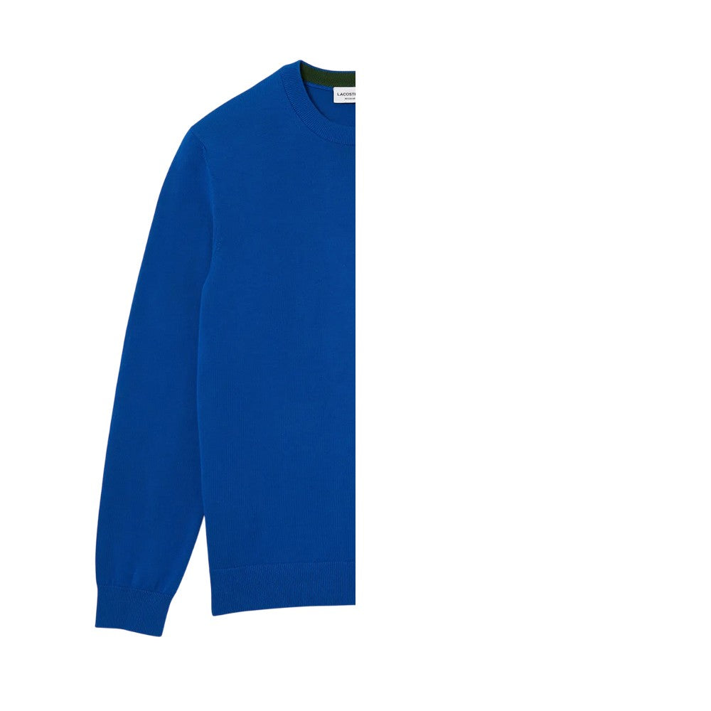 Blue - Back - Lacoste Unisex Adult Organic Cotton Crew Neck Sweatshirt