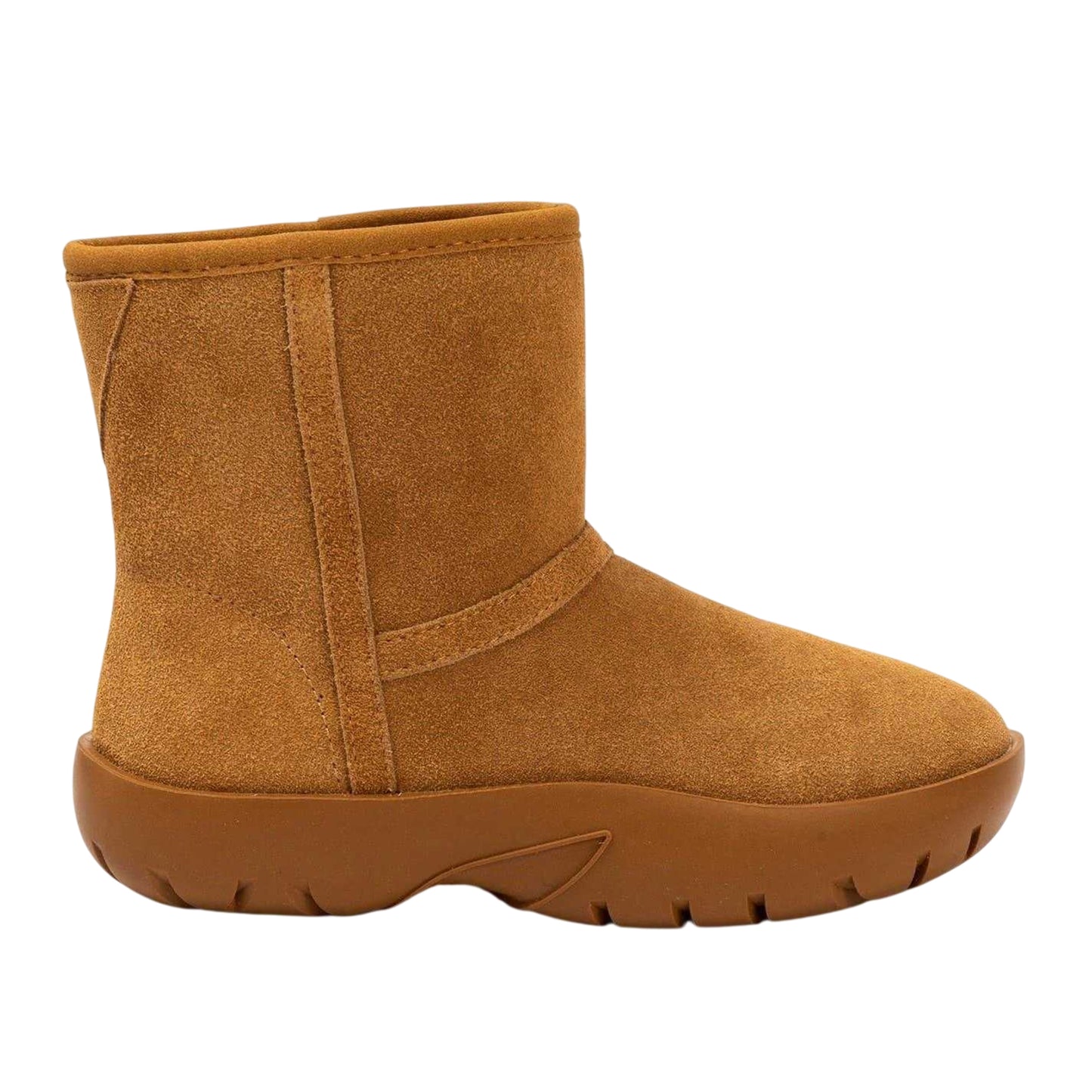 Chestnut - Lifestyle - Golddigga Womens-Ladies Suede Snug Fit Ankle Boots