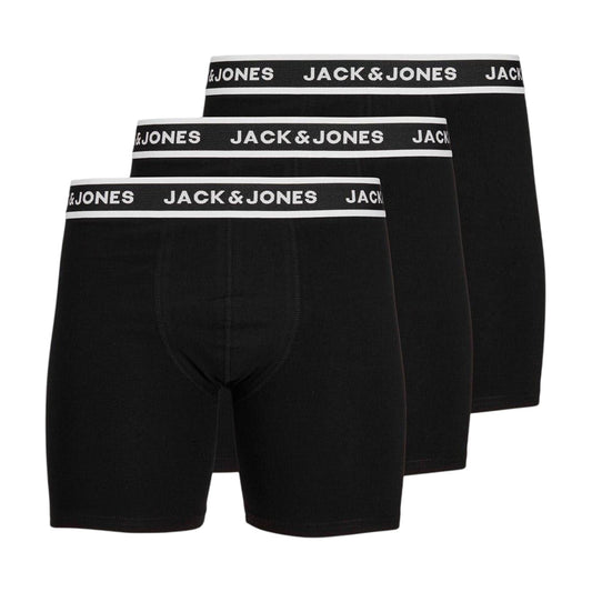 Black - Front - Jack And Jones Mens Plus Boxer Briefs (Pack of 3)
