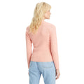 Pink - Back - Levis Womens-Ladies Ribbed Crew Neck Sweatshirt