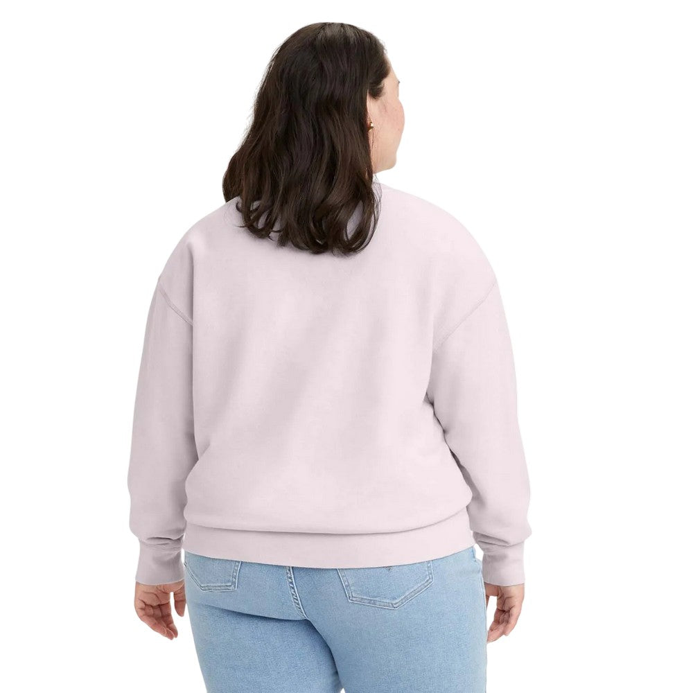 Mauve - Back - Levis Womens-Ladies Crew Neck Plus Sweatshirt