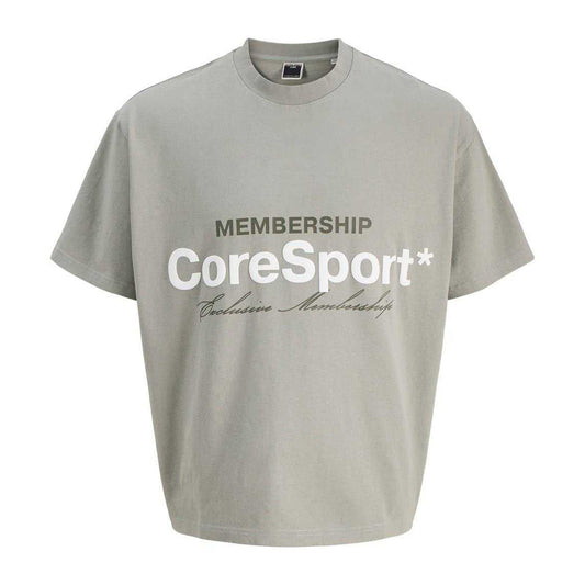 Shadow - Front - Jack And Jones Childrens-Kids Lettering Crew Neck Regular T-Shirt
