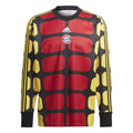 Red-Yellow-Black - Front - Adidas Mens FC Bayern Munich Goalkeeper Jersey