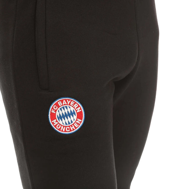 Black - Side - Adidas Mens Essentials FC Bayern Munich Jogging Bottoms