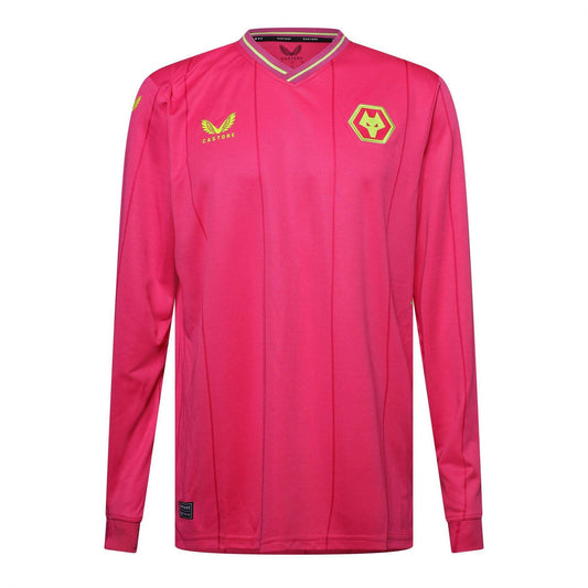 Beetroot Purple - Front - Castore Mens Wolves Long-Sleeved Goalkeeper Jersey