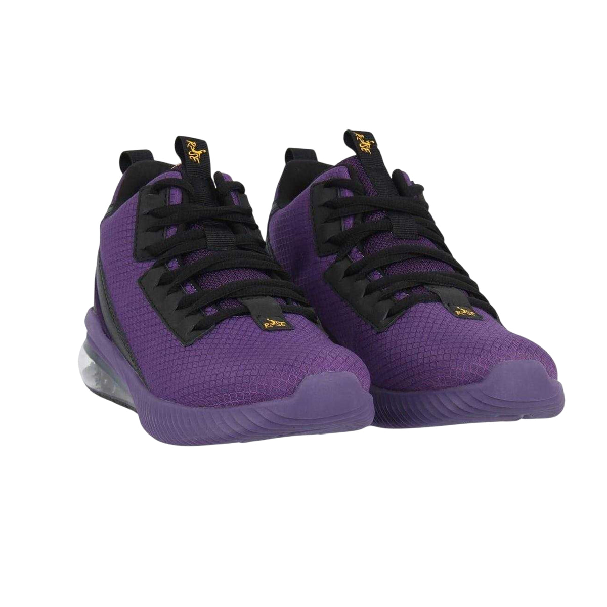 Purple - Pack Shot - Rise Childrens-Kids Digital Basketball Shoes