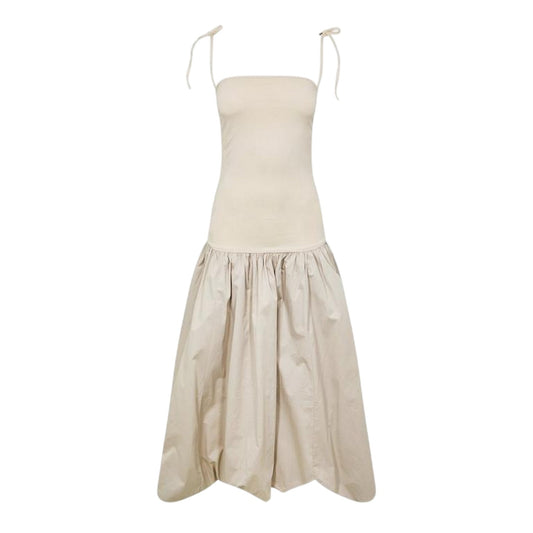 Milk - Front - AmyLynn Womens-Ladies Alexa Midi Dress