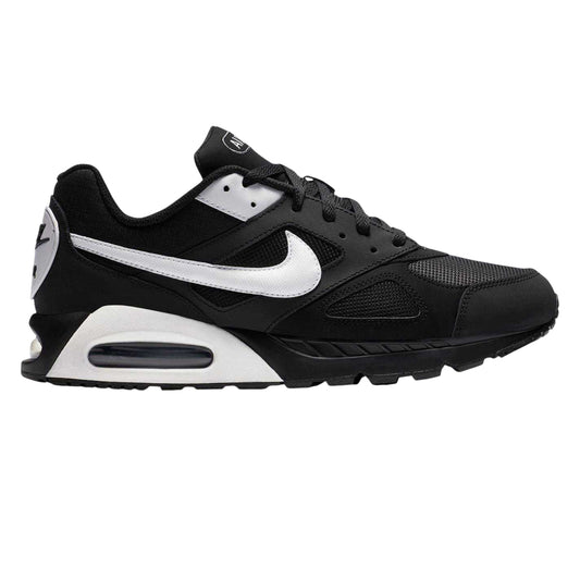 Black-White - Front - Nike Mens Air Max Leather Trainers