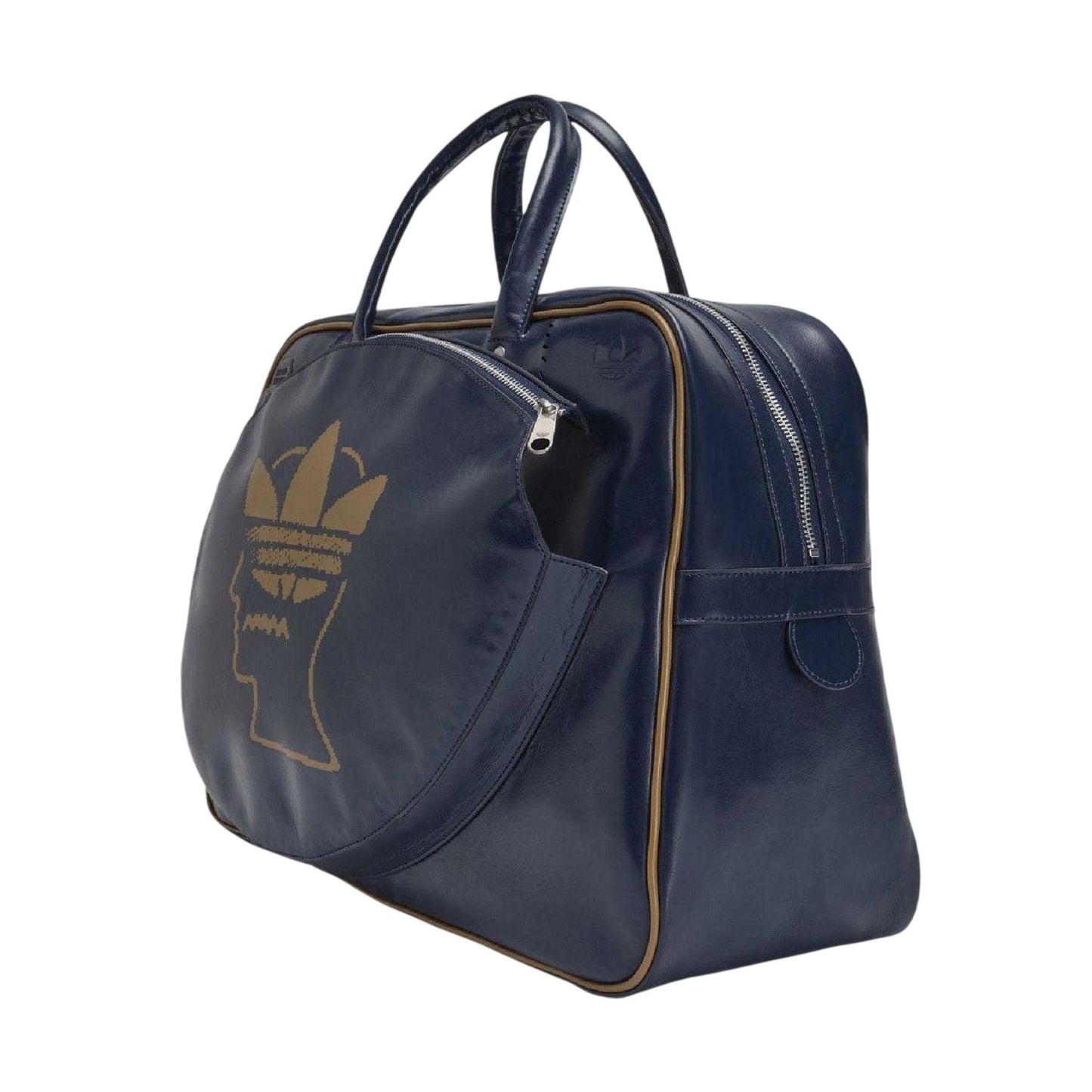 Navy - Side - Adidas Brain Dead Polyurethane Tennis Duffle Bag
