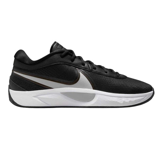 Black-Silver - Front - Nike Mens Giannis Freak 6 Swoosh Basketball Shoes