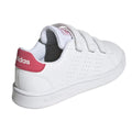 White-Pink - Back - Adidas Childrens-Kids Court Trainers