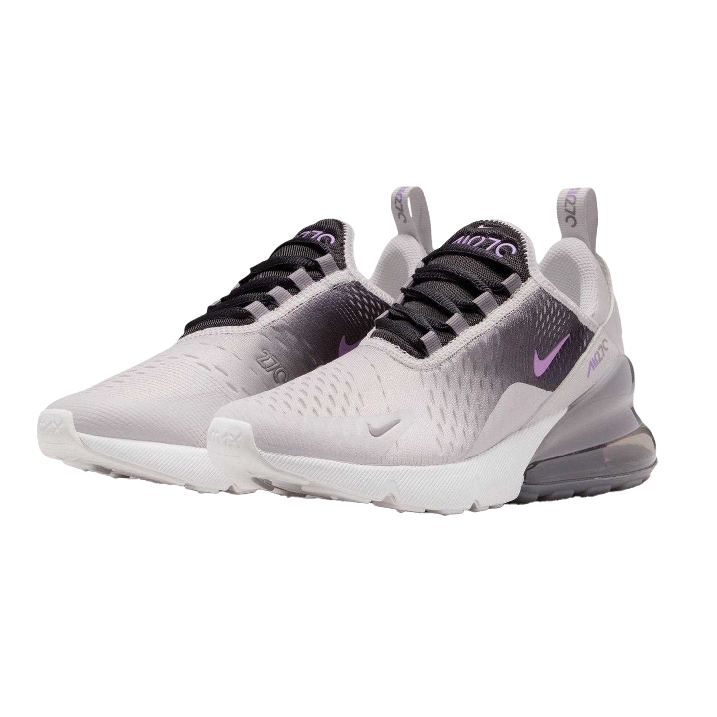 Dusty Purple - Lifestyle - Nike Childrens-Kids Air Max 270 React Swoosh Trainers