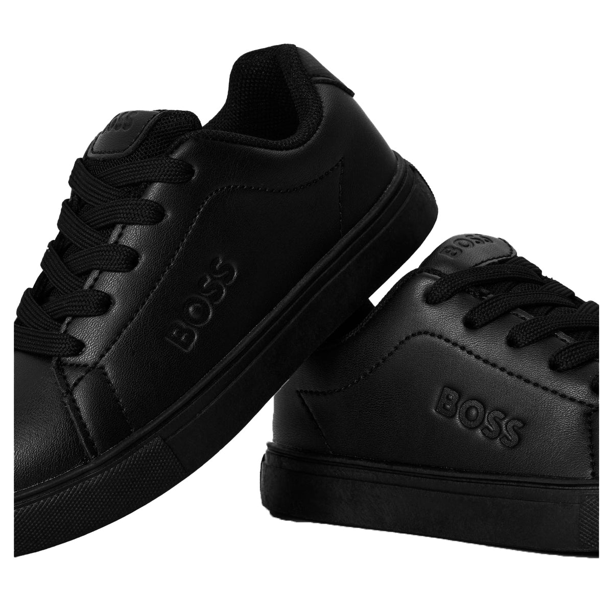 Black - Lifestyle - Boss Mens Logo Low Trainers