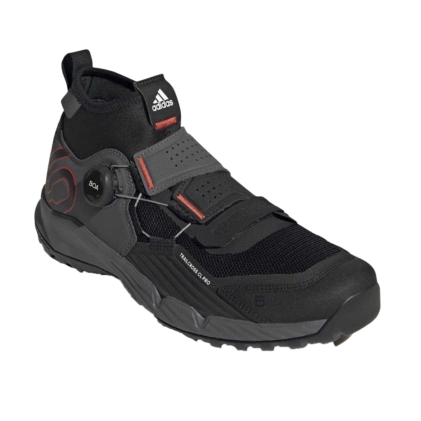 Grey - Pack Shot - Adidas Mens Five Ten Trailcross Leather Hiking Shoes