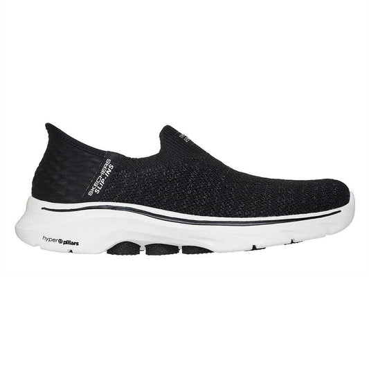 Black-White - Front - Skechers Womens-Ladies Go Walk 7 Slip-In Trainers