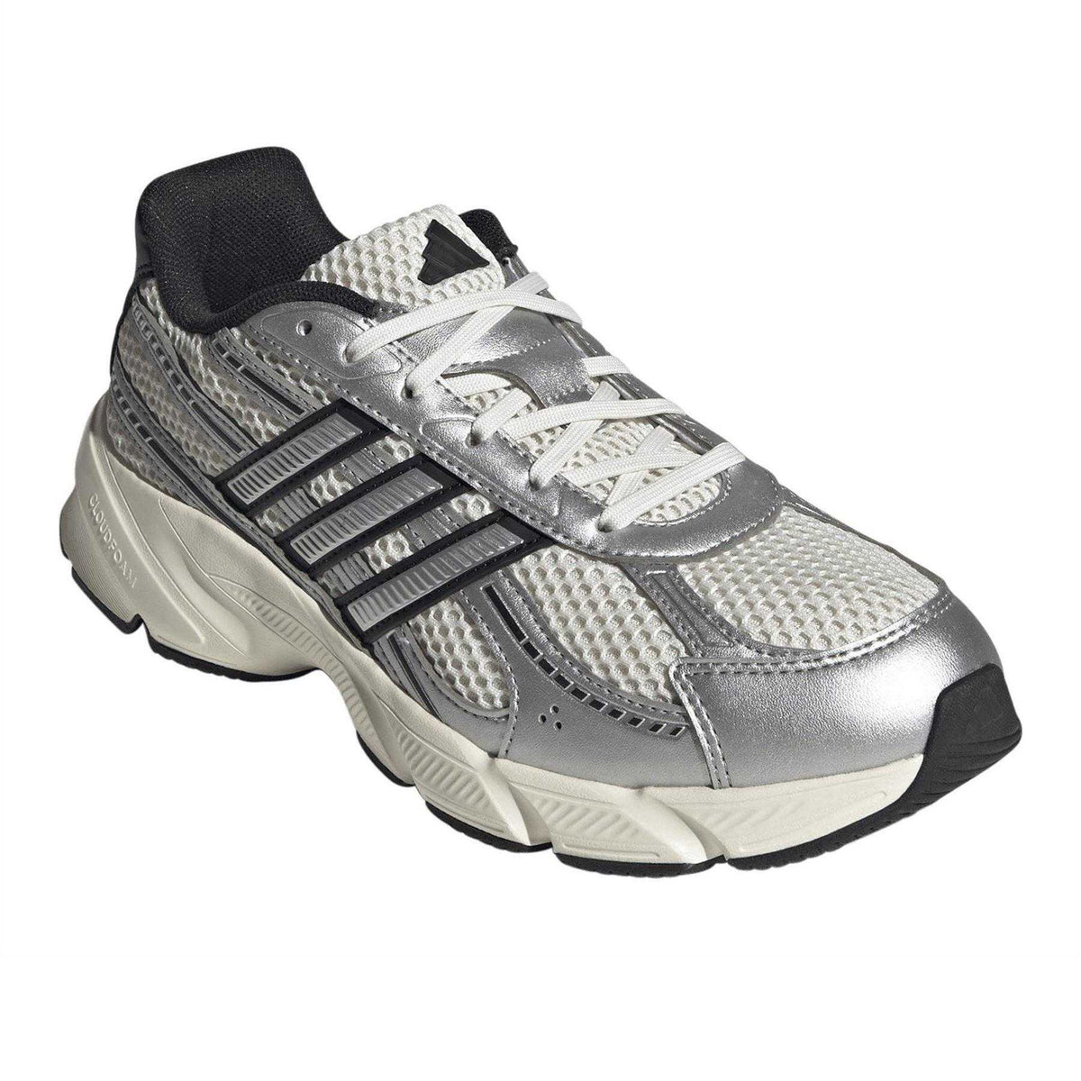 Chalk-Black - Pack Shot - Adidas Womens-Ladies Technochaos 2000 Trainers