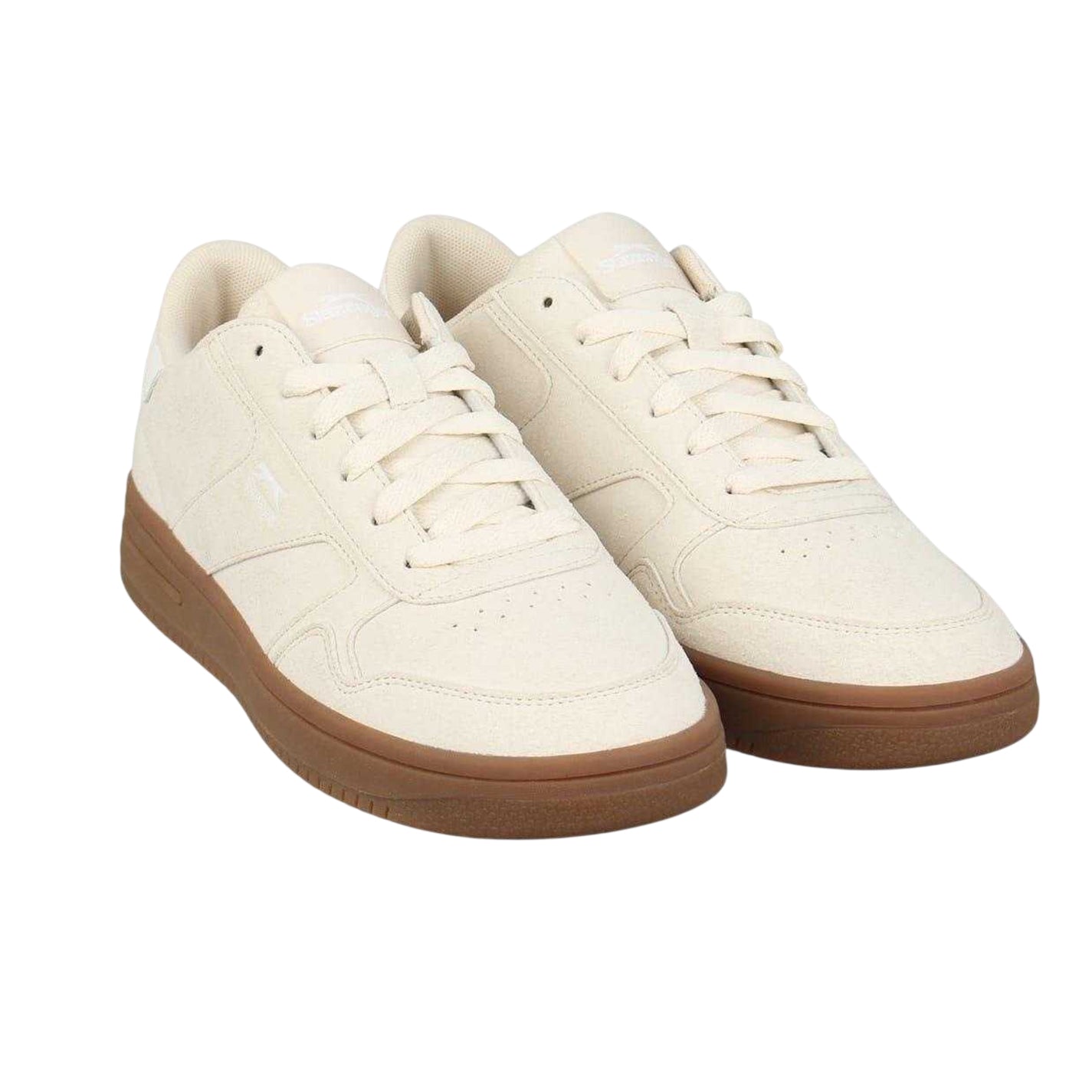 Chalk-Gum - Pack Shot - Slazenger Womens-Ladies Baton Leather Trainers