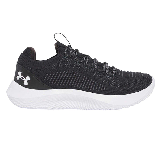 Black-White - Front - Under Armour Mens Dynamic IntelliKnit Trainers