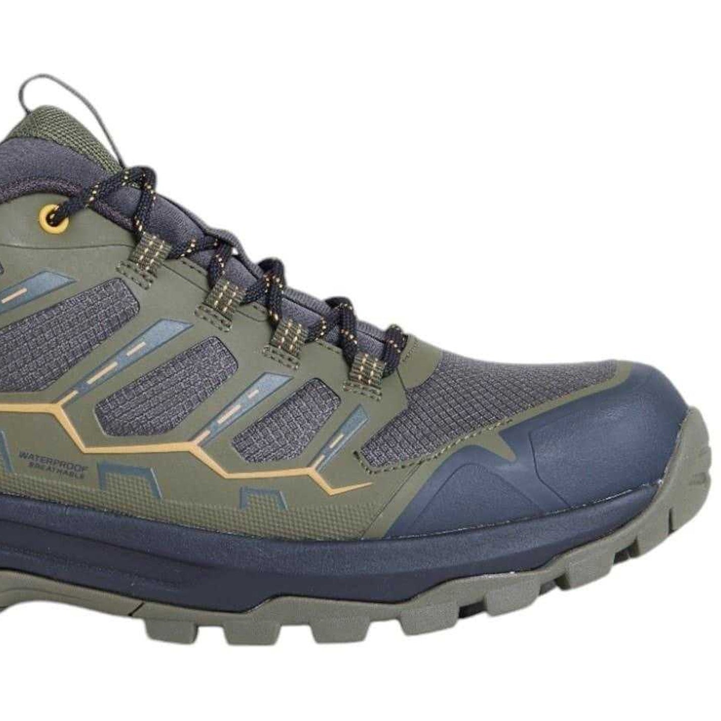 Green - Side - Karrimor Mens Hurricane Waterproof Hiking Shoes