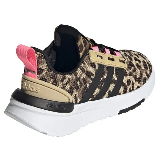 Pink-Black - Back - Adidas Childrens-Kids Racer TR21 Trainers