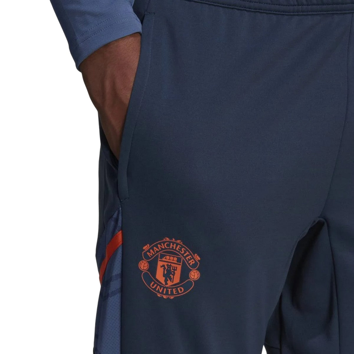 Navy - Lifestyle - Adidas Mens 2022-23 Manchester United FC Tracksuit Bottoms