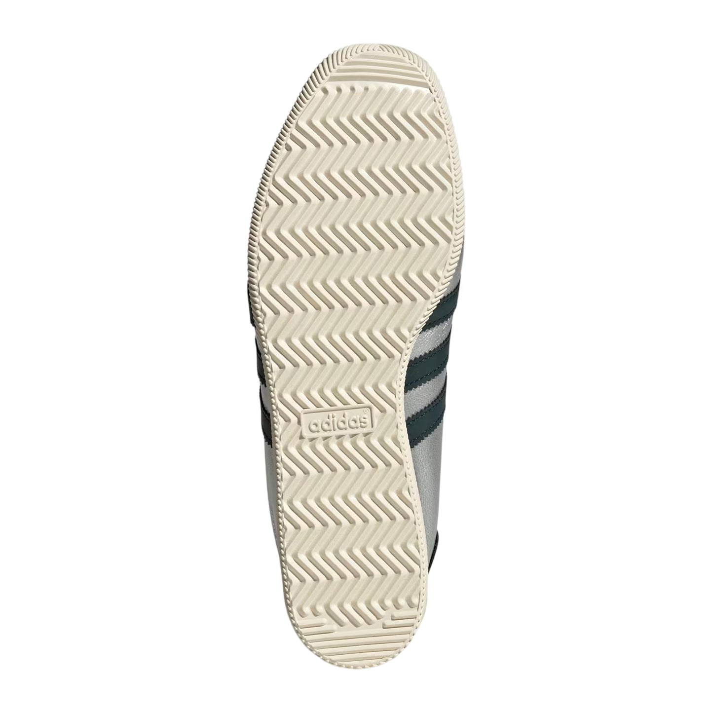 Silver-Green - Lifestyle - Adidas Womens-Ladies Paris 3 Stripes Leather Trainers