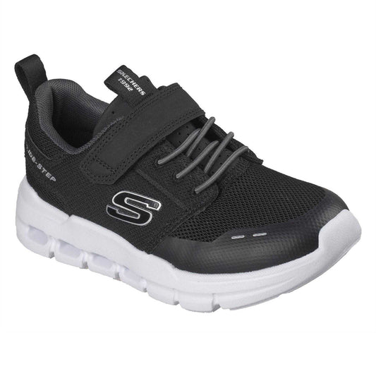 Black - Front - Skechers Boys Glide Step Flow Flow Trainers