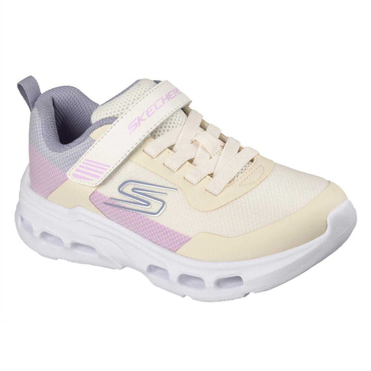 Natural - Front - Skechers Childrens-Kids Glide Step Drift Trainers