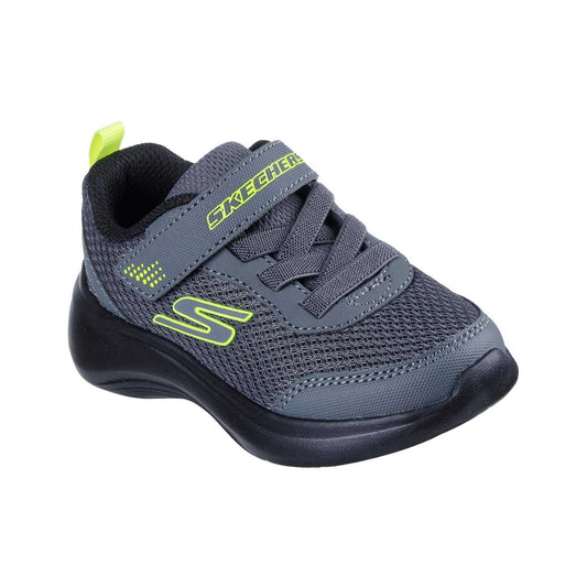 Charcoal - Front - Skechers Childrens-Kids Selectors Mesh Trainers