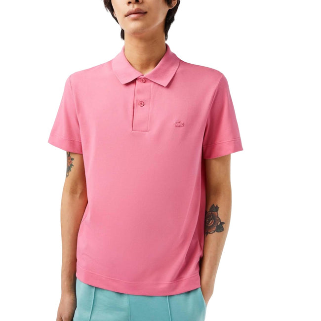 Pink - Pack Shot - Lacoste Mens Movement Pique Regular Polo Shirt