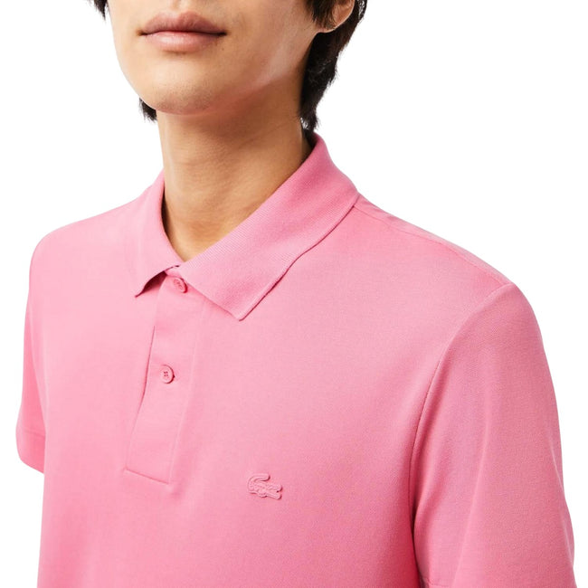 Pink - Lifestyle - Lacoste Mens Movement Pique Regular Polo Shirt