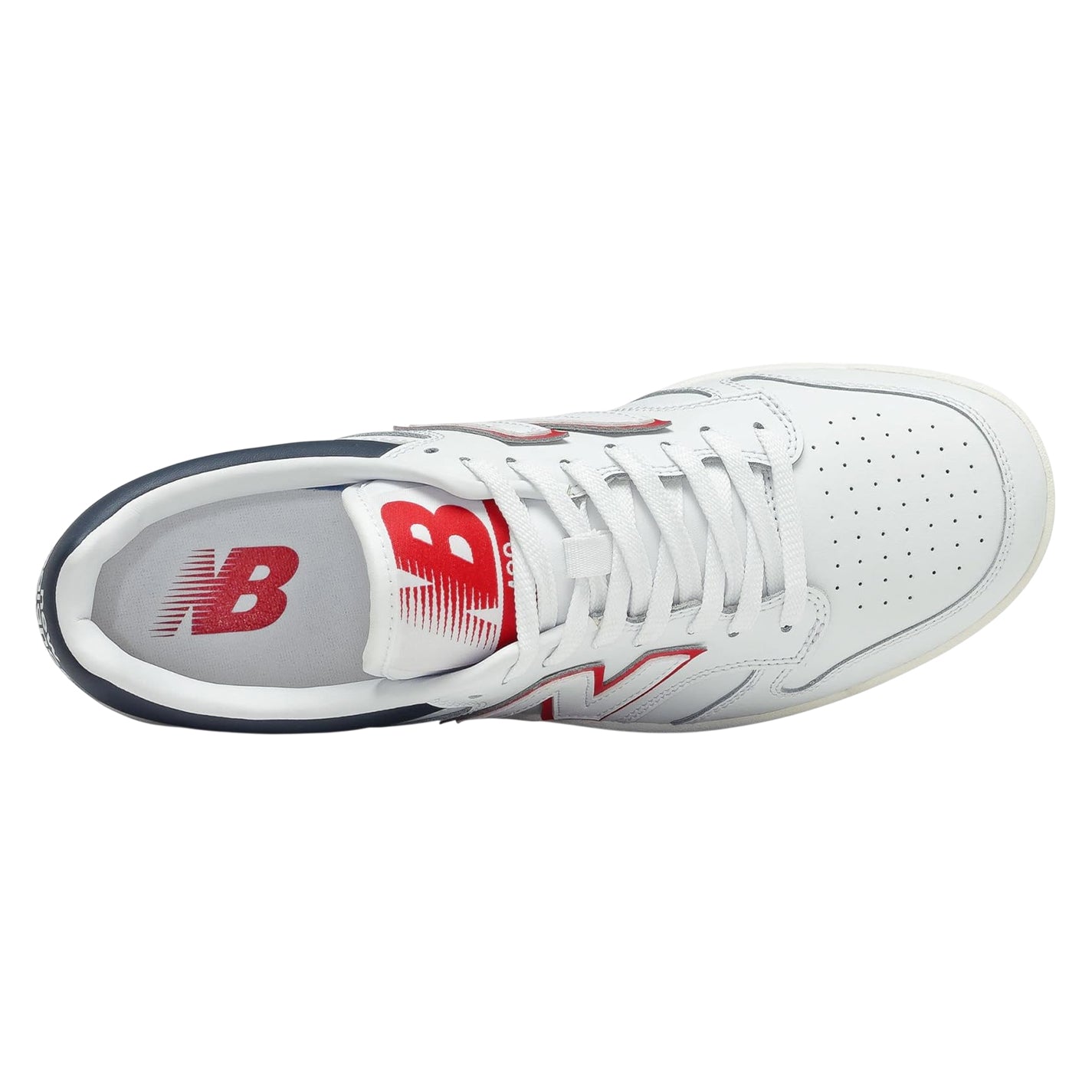 White - Lifestyle - New Balance Womens-Ladies BB480 Flat Trainers