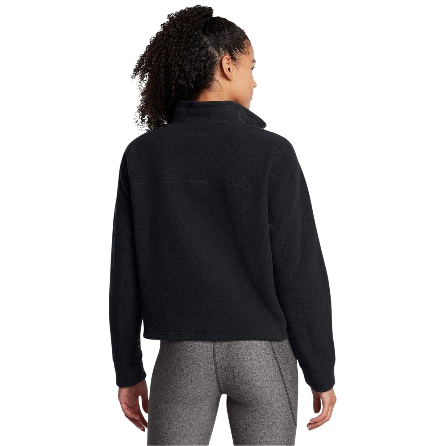 Black - Lifestyle - Under Armour Womens-Ladies Expanse Zip Neck Long-Sleeved Sweatshirt