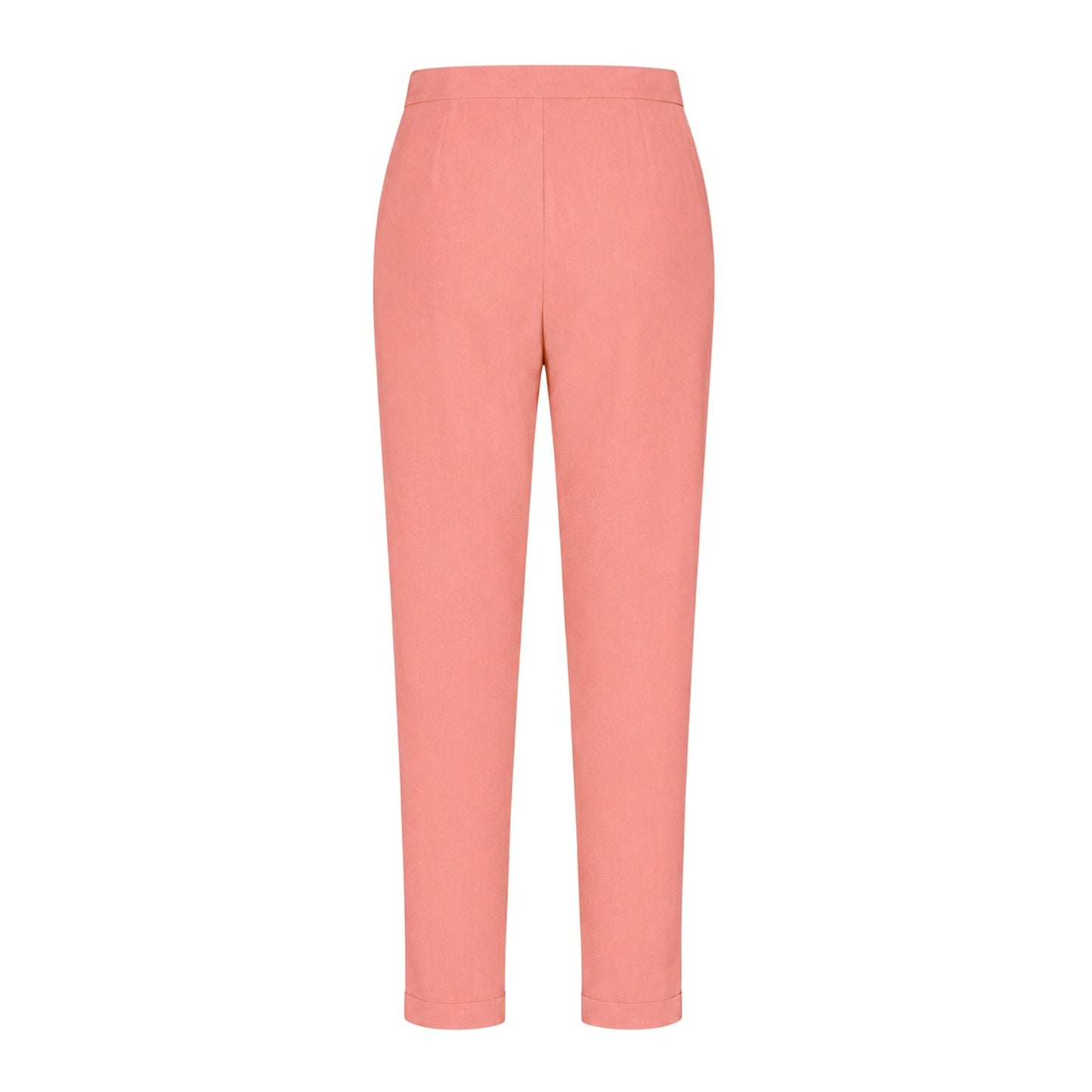 Pink - Back - Emporio Armani EA7 Womens-Ladies High Waist Straight Leg Trousers