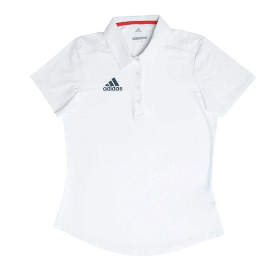 White - Front - Adidas Womens-Ladies Regular Polo Shirt