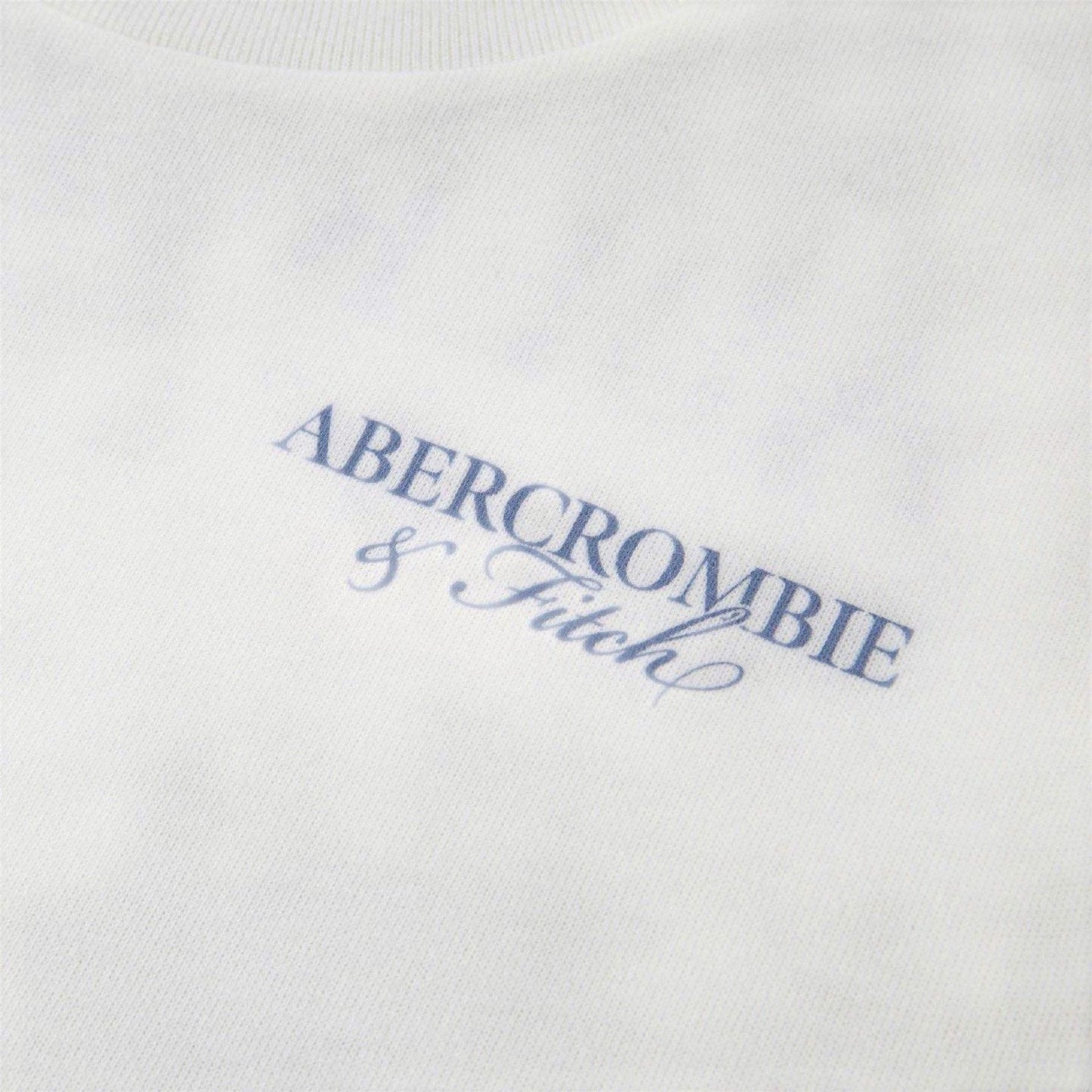 White - Side - Abercrombie & Fitch Childrens-Kids Back Print T-Shirt
